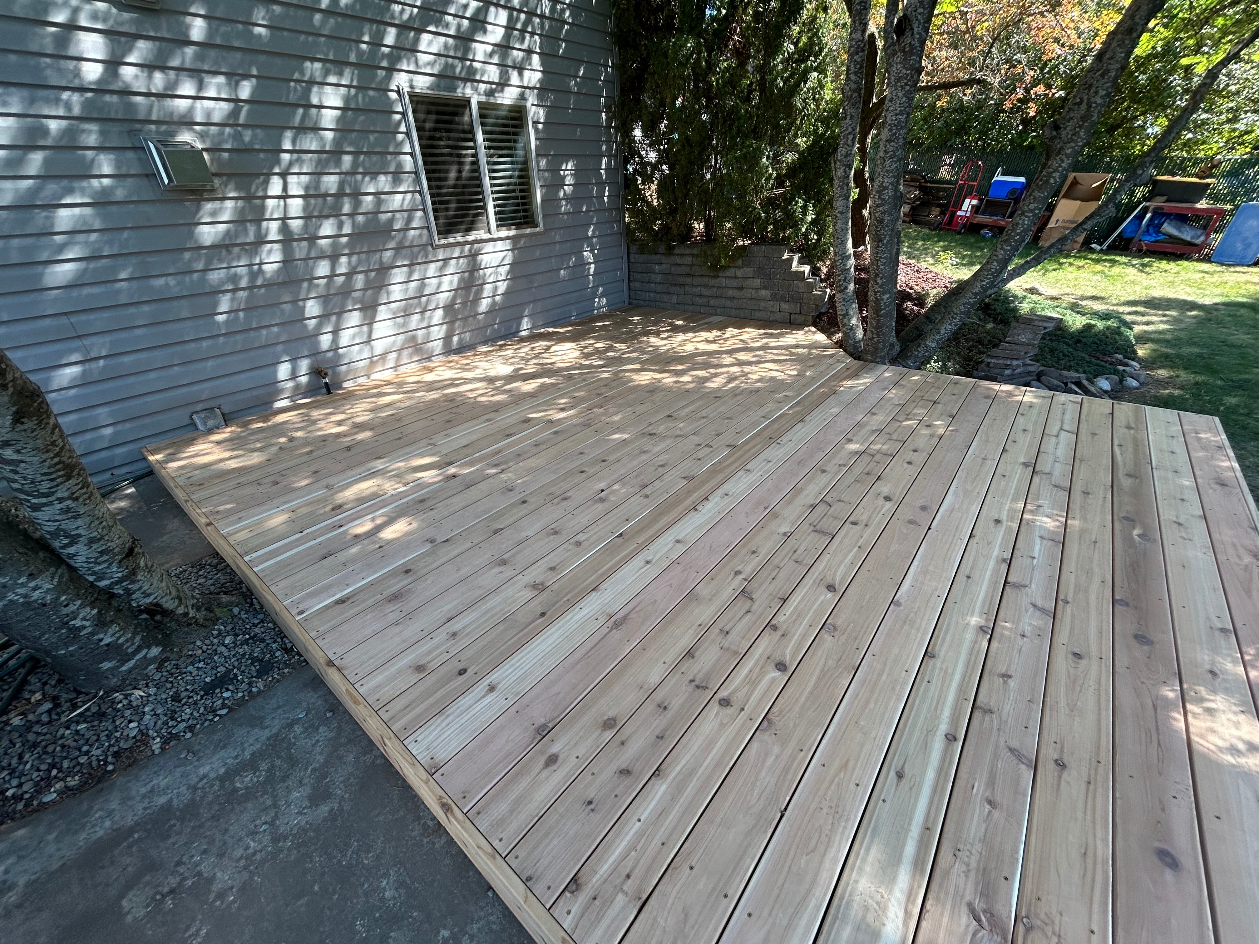 Ground Level Cedar Deck - Image 1